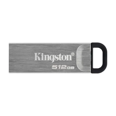 Kingston Technology DataTraveler 512GB Kyson USB Flash Drive, 512 GB, USB Type-A, 3.2 Gen 1 (3.1 Gen 1), 200 MB/s, Capless, Silver