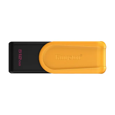 Kingston Technology DataTraveler 512GB Portable USB 3.2 Gen 1 Exodia S (Black/Yellow), 512 GB, USB Type-A, 3.2 Gen 1 (3.1 Gen 1), Swivel, 8.72 g, Black, Yellow