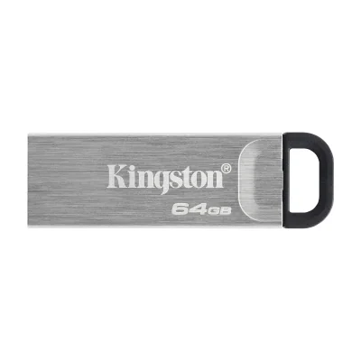 Kingston Technology DataTraveler 64GB Kyson USB Flash Drive, 64 GB, USB Type-A, 3.2 Gen 1 (3.1 Gen 1), 200 MB/s, Capless, Silver