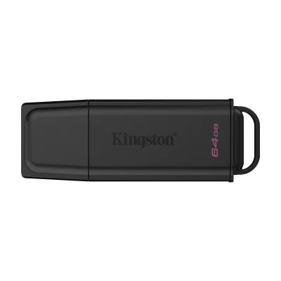 Kingston Technology DataTraveler 64GB Portable USB 3.2 Gen 1 Exodia Black, 64 GB, USB Type-A, 3.2 Gen 1 (3.1 Gen 1), Cap, 8.96 g, Black
