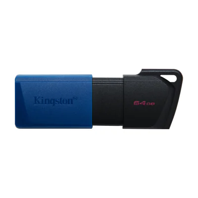 Kingston Technology DataTraveler 64GB USB3.2 Gen 1 Exodia M (Black + Blue), 64 GB, USB Type-A, 3.2 Gen 1 (3.1 Gen 1), Slide, 10 g, Black, Blue