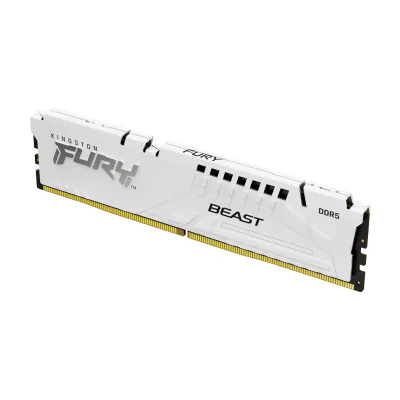 Kingston Technology FURY Beast 16GB 6000MT/s DDR5 CL30 DIMM White EXPO, 16 GB, 1 x 16 GB, DDR5, 288-pin DIMM, White