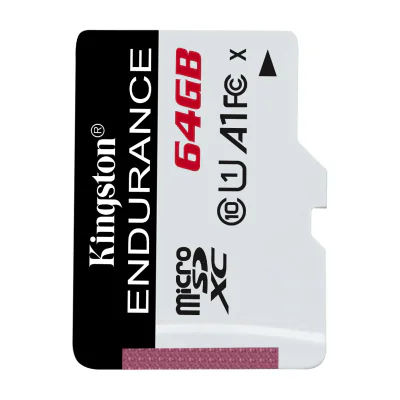 Kingston Technology High Endurance, 64 GB, MicroSD, Class 10, UHS-I, 95 MB/s, 30 MB/s
