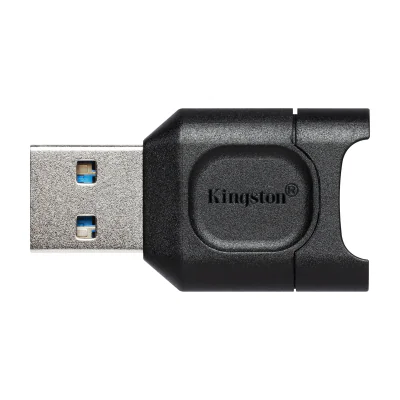 Kingston Technology MobileLite Plus, MicroSD (TransFlash), Black, USB 3.2 Gen 1 (3.1 Gen 1) Type-A, 36.6 mm, 20 mm, 7.5 mm