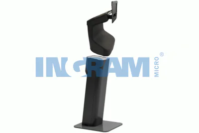 Kiosk Stand, KC50 compatible, Single Display mount with pedestal base. Riser or printer box sold separately - required for full height.