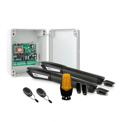 Kit automatizare poarta batanta Motorline JAG 400 - 230V, 500 Kg/canat, 5 m/canat, 300 W(contine lampa)