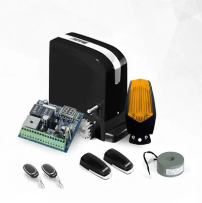 Kit automatizare poarta culisanta Motorline BRAVO500, 500 Kg, 7 m; Putere: 120W; Alimentare: 230 Vac 50 Hz; Rotatii motor: 55 RPM; Greutate maxima suportata: 500 Kg; Distanta actionare: 25 m; Viteza: 0.16 m/s; Protectie termica: 120°C; Grad de protec