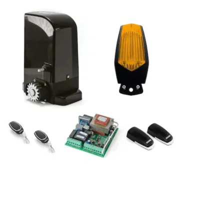 Kit automatizare poarta culisanta Motorline BRAVO500, 500 Kg, 7 m; Putere: 280 W; Alimentare: 230 Vac 50 Hz; Rotatii motor: 47 RPM; Greutate maxima suportata: 500 Kg; Distanta actionare: 25 m; Viteza: 0.16 m/s; Protectie termica: 120°C; Grad de prote