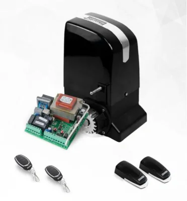 Kit automatizare poarta culisanta Motorline KIT SLIDE800A, 800 kg, 7 m; Putere: 370 W; Alimentare: 230 Vac 50 Hz; Rotatii pe minut: 1200 RPM; Distanta actionare: 25m; Viteza deschidere: 10 m/min;Protectie termica: 120°C;  Grad de protectie: IP44; Niv