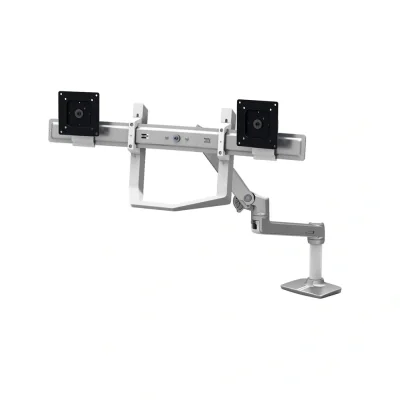 KIT DUAL MONITOR HANDLE WHITE/ACCESSORY TO DISPLAY MOUNT