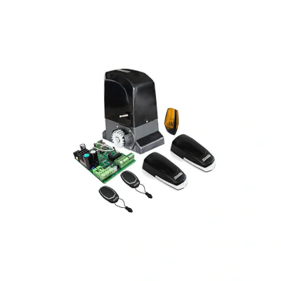 KIT GALO2000 230 VAC 1400N 2200 KG Motor brushless GALO2000: Tehnologie motor: BLDC Tip reductie motor: Irreversibil Clasa de protectie: IP44 Alimentare: 230 Vac - 50/60 Hz Putere motor: 36 Vdc Alimentare placa de control 21/26 Vac Curent nominal: 12