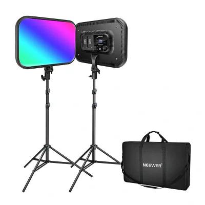 Kit Neewer RGB168 RGB LED, două lămpi 60W 2500-8500K