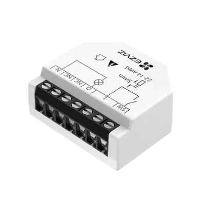 KIT SMART HOME Ezviz T35W pentru controlul Iluminatului, Wi-Fi Relay 2.4GHz, conectivitate: Wi-Fi sensor, BLE, 2.4 GHz, IEEE802.11b, 802.11g, 802.11n, raza: 200m (spatiu deschis), allimentare: 100-240 VAC, 50 –60 Hz / 12VDC, dimensiuni 38.4 × 43.8 × 