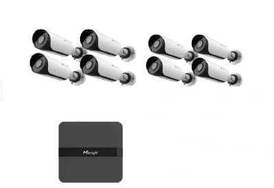 Kit supraveghere video Milesight 8 buc camera MS-C2964-UPD + 1 buc NVR MS-N1008-UPC