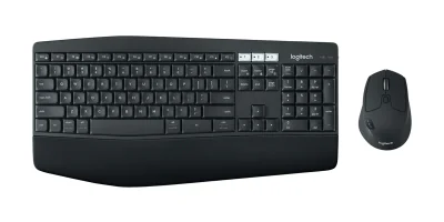 Kit Tastatura + Mouse MK850 Wireless, tastatura fara fir, 112 taste, rezistenta la stropire, mouse optic wireless, rezolutie 1000 DPI, negru
