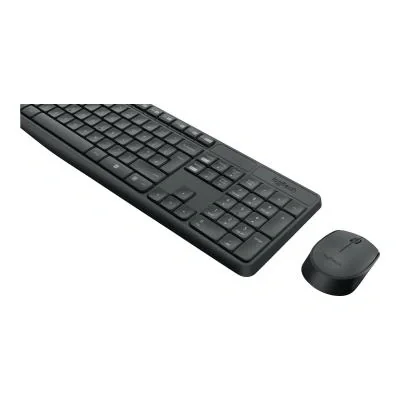 Kit tastatură și mouse LOGITECH wireless si Logitech MK235, taste numerice, gri