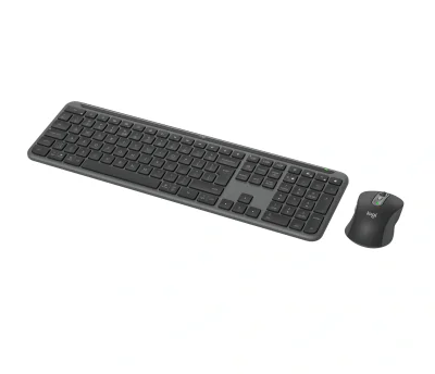 Kit tastatură și mouse LOGITECH wireless si Logitech MK950 Signature Slim Combo, taste numerice, Graphite