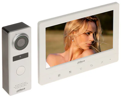 Kit videointerfon DAHUA DHI-KTA02, monitor 7 inch, White