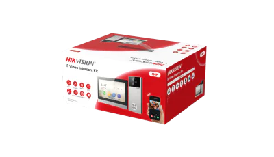 KIT VIDEOINTERFON IP WIFI 1FAMILIE 4MP higher resolution with 150° viewing angle 2 locks control Multiple unlocking methods: Card, Bluetooth, Hik-Connect, indoor station Video recording and playback via indoor station or door station Standard PoE pow