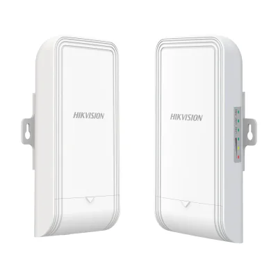 Kit wireless bridge 5 GHz 867 Mbps, 5 km HIKVISION DS-3WF02-5AC/D, PoE, White