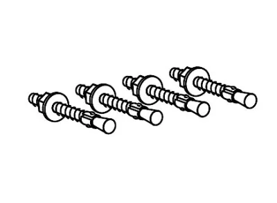 KITHARDWARESTUD ANCHORS3/8-16X3/