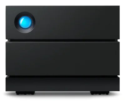 LACIE 2big RAID 8TB USB-C 3.5inch hot swappable IronWolf Pro drives 7.2rpm 5 year data recovery included