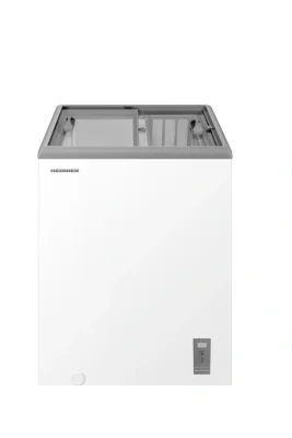 Lada frigorifica cu capac glisant Heinner HSF-M82INVWHB, compresor Inverter, clasa energetica: B, functionare convertibila (Frigider/Congelator), capac glisant din sticla, capacitate totala: 82L, control electronic, display digital, functie Super con