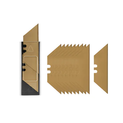 Lame trapezoidale BRADAS DIY-KN1902BG/10B, 19 mm, set 10 buc.