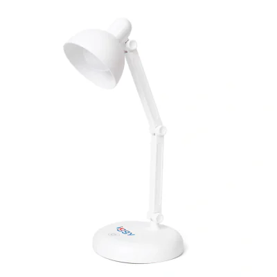 LAMPA BIROU LED Iggy,100 lumen,3 trepte intens lum,buton tactil on/off,mat ABS,conec: cablu USB inclus/3 baterii AA (neincluse),durata viata bec LED 50000h,alb "IGDL-LED-LAMP"