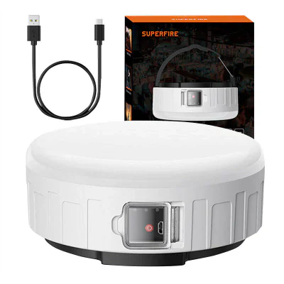 Lampă de camping Superfire T25 – 400 lm, USB, 3 moduri