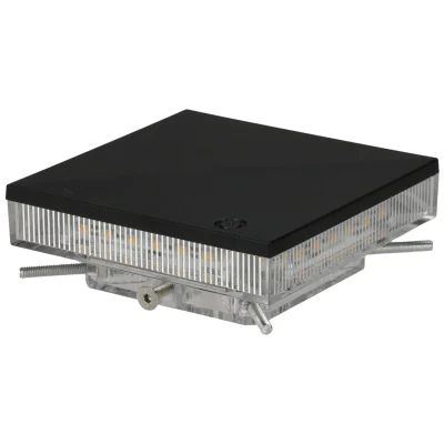 Lampă de iluminare și semnalizare pe stâlp Proxima LED-SIGNAL-LAMP/100-120, 48 LED, alb, portocaliu