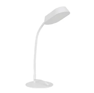 Lampa LED birou OSRAM PANAN DISK METAL, 10W , 750 lm, lumina alba(3000K - 6500K), dimabila, port USB, brat ajustabil, Alb