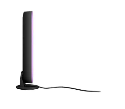 Lampa LED RGB extensie Philips Hue, Bluetooth, 6W (42W), 530 lm ,luminaalba si color (2000-6500K), IP20, 25.3cm, Negru