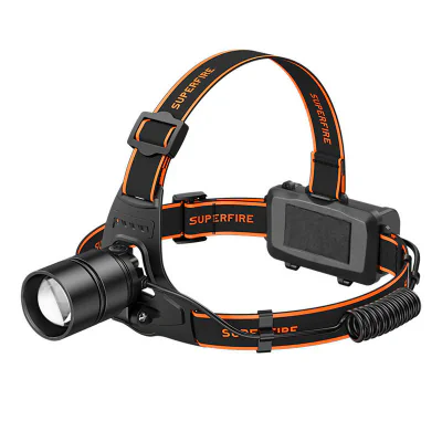 Lanternă frontală Superfire HL71 – 500 lm, USB, 5 moduri