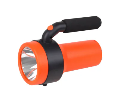 Lanterna LED de mana Ledvance Spotlight, 3W + 1W COB, 300 lm, lumina rece (6500K), 4 moduri de iluminare, acumulator Li-Ion 2x1200mAh, IP20, cablu incarcare USB inclus, Portocaliu/Negru