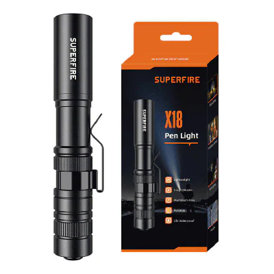 Lanternă Superfire X18 – 55 lm, 5W, 5 moduri, 38 m