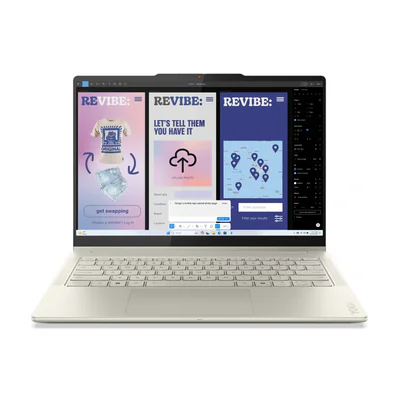 Laptop 2 in 1 Lenovo Yoga 7 14ILL10 Copilot+ PC, Intel Core Ultra 7 256V, 14 inch OLED, 16GB RAM, 1TB SSD, Intel Arc Graphics 140V, Windows 11 Pro, Seashell