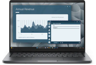Laptop Business DELL Pro 14, cu procesor AMD Ryzen 3 210, 14'' IPS, 8 GB DDR5, 512 GB SSD, AMD Radeon 740M, Windows 11 Pro, 3 ani Garantie