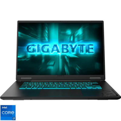 Laptop Gaming GIGABYTE A16, cu procesor Intel Core i7-13620H, 16'' IPS, 16 GB DDR5, 1 TB SSD, NVIDIA GeForce RTX 4050, 6GB GDDR6, Fara OS, 2 ani Garantie