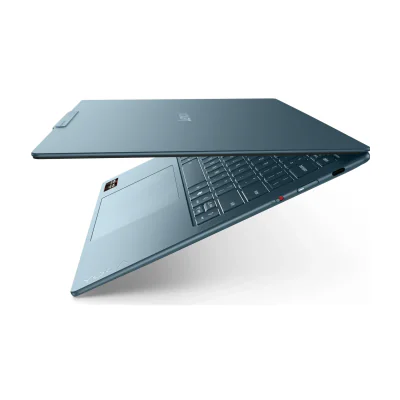 Laptop Lenovo Yoga Slim 7 14AGP11, AMD Ryzen AI 7 445, 14 inch OLED, 32GB RAM, 1TB SSD, AMD Radeon 840M, Windows 11 Pro, Tidal Teal