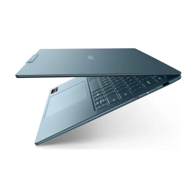 Laptop Lenovo Yoga Slim 7 14AGP11 Copilot+ PC, AMD Ryzen AI 7 445, 14 inch OLED, 32GB RAM, 1TB SSD, AMD Radeon 840M, Windows 11 Pro, Tidal Teal