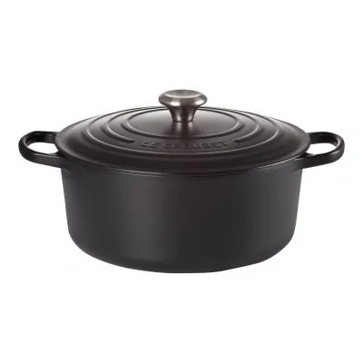 Le Creuset Signature Roaster round 24cm black Schwarz (21177240000430)