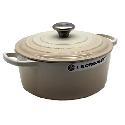 Le Creuset Signature Roaster round 24cm meringue (21177247164430)