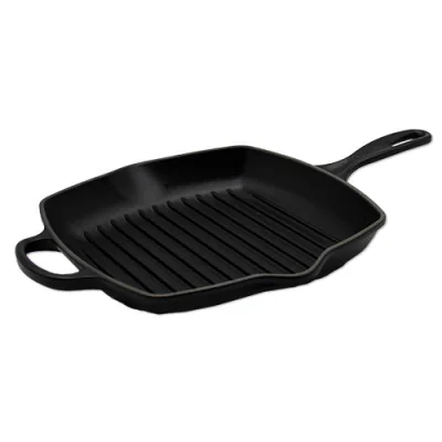 Le Creuset Signature Square Grill Pan 26cm satin black Schwarz (20183260000422)