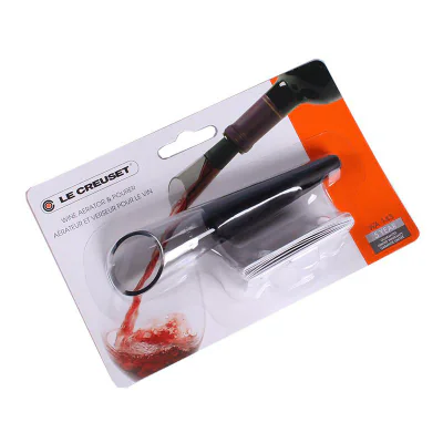 Le Creuset Wine Pourer + Aerator WA-143 WA143 black Schwarz (59138011047068)