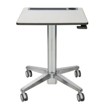 LEARNFIT TRAVEL STANDING DESK/16IN CLEAR ANODIZED ADJUSTABLE