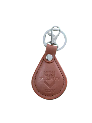LEATHER KEYFOB-Tag proximitare card Wigand/Mifare LEATHER KEYFOB