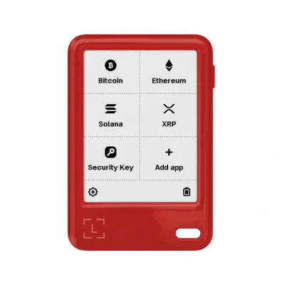 Ledger Nano Gen 5 including Ledger Recovery Key - Cherry Red