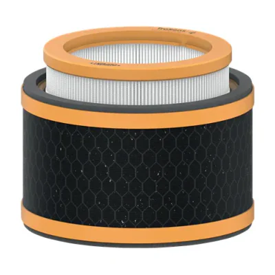 Leitz Odour and VOC 3-in-1 HEPA Filter Drum for TruSens Z-1000 Small Air Purifier, Air purifier filter, HEPA/Carbon, 99.97%, Box