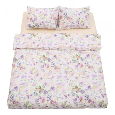 Lenjerie dubla 100% bumbac,4 piese, Alma